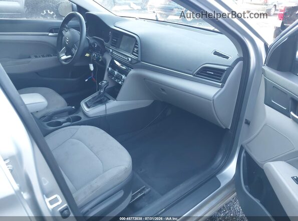 5NPD84LF9LH599327 2020 HYUNDAI ELANTRA Silver Front interior view