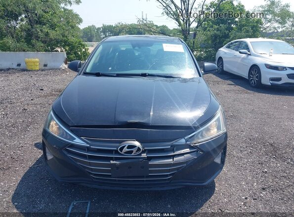 5NPD84LF9LH612416 2020 HYUNDAI ELANTRA Black ხელსაწყოთა პანელის ხედი