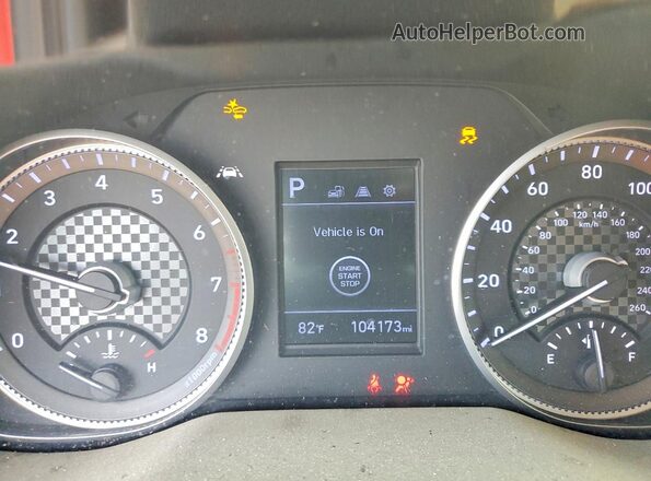 5NPD84LF9LH623979 2020 HYUNDAI ELANTRA Red Widok zestawu wskaźników