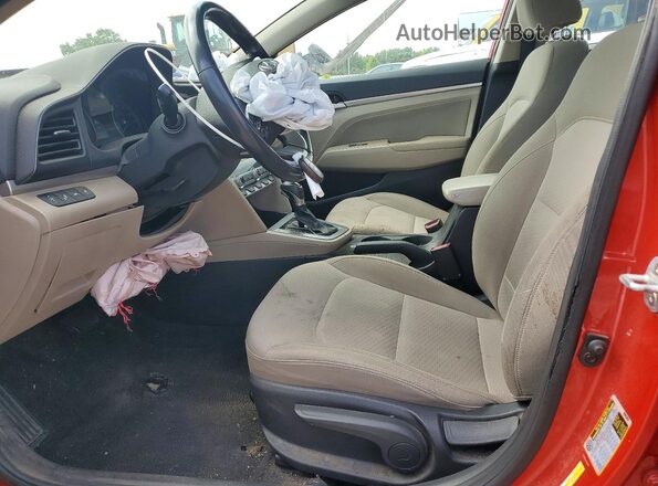 5NPD84LF9LH623979 2020 HYUNDAI ELANTRA Red Widok wnętrza z przodu