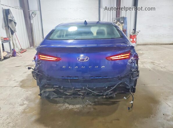 5NPD84LF9LH624646 2020 HYUNDAI ELANTRA Blue Вид ззаду