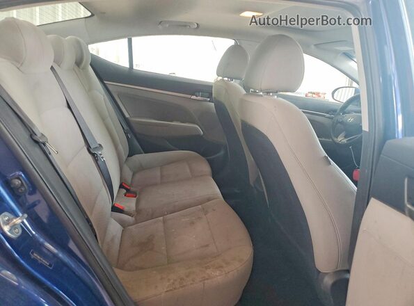 5NPD84LF9LH624646 2020 HYUNDAI ELANTRA Blue Вид задніх сидінь
