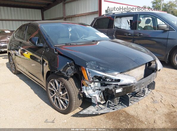 5NPD84LF9LH628244 2020 HYUNDAI ELANTRA Black Front view