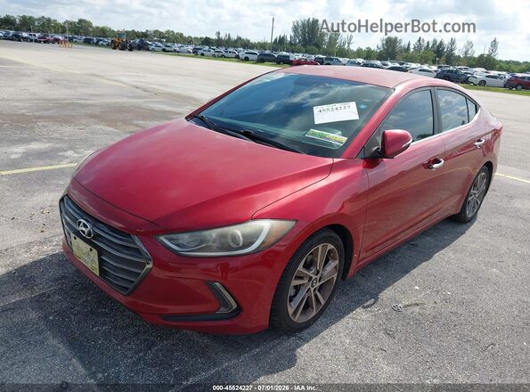 5NPD84LFXHH001009 2017 HYUNDAI ELANTRA Red Vista frontal