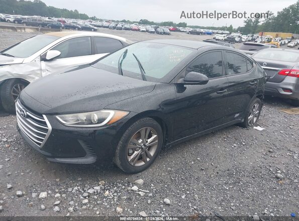 5NPD84LFXHH001446 2017 HYUNDAI ELANTRA Black Vista tres cuartos delantera izquierda