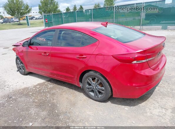 5NPD84LFXHH003987 2017 HYUNDAI ELANTRA Красный Задняя левая четверть