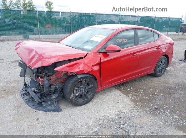 5NPD84LFXHH003987 2017 HYUNDAI ELANTRA Красный Передняя левая четверть