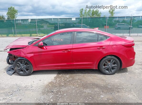 5NPD84LFXHH003987 2017 HYUNDAI ELANTRA Красный Панорамный вид салона 360°