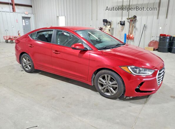 5NPD84LFXHH010731 2017 HYUNDAI ELANTRA Red Przód prawy