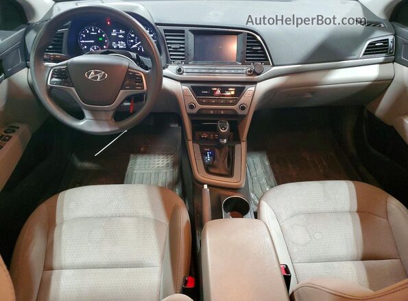 5NPD84LFXHH010731 2017 HYUNDAI ELANTRA Red Widok deski rozdzielczej
