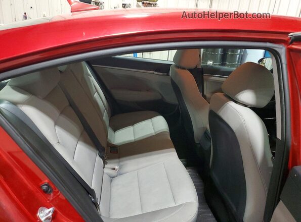 5NPD84LFXHH010731 2017 HYUNDAI ELANTRA Red Widok tylnych siedzeń