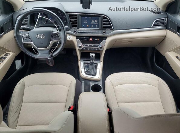 5NPD84LFXHH018232 2017 HYUNDAI ELANTRA Beige Vista del salpicadero