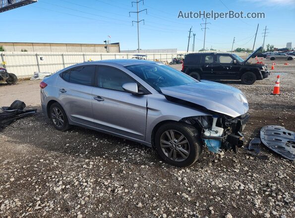 5NPD84LFXHH020031 2017 HYUNDAI ELANTRA Gray Delantero derecho