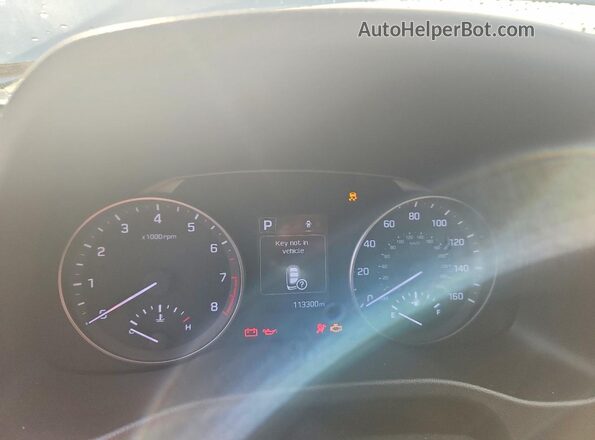 5NPD84LFXHH020031 2017 HYUNDAI ELANTRA Gray Vista del cuadro de instrumentos