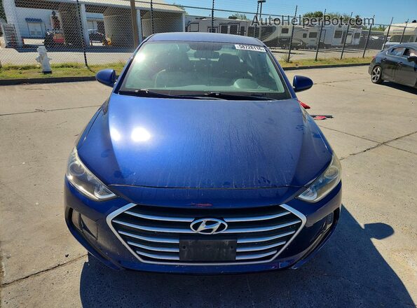 5NPD84LFXHH049173 2017 HYUNDAI ELANTRA Blue Вид спереду