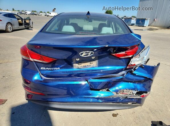 5NPD84LFXHH049173 2017 HYUNDAI ELANTRA Blue Вид ззаду