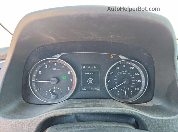 5NPD84LFXHH049173 2017 HYUNDAI ELANTRA Blue Вид щитка приладів