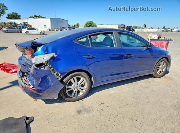 5NPD84LFXHH049173 2017 HYUNDAI ELANTRA Blue Задня права чверть