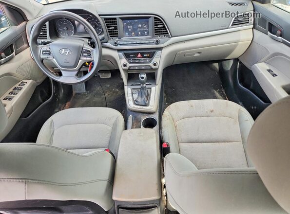 5NPD84LFXHH060979 2017 HYUNDAI ELANTRA Синий Вид панели приборов