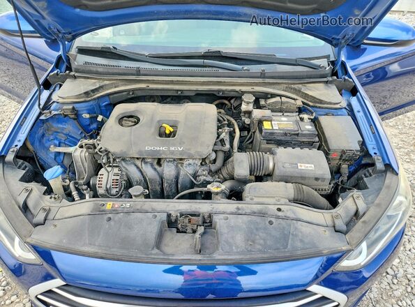 5NPD84LFXHH060979 2017 HYUNDAI ELANTRA Синий Вид задней части салона