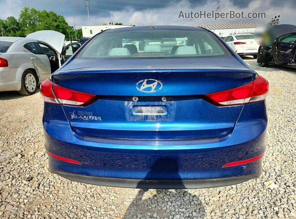 5NPD84LFXHH060979 2017 HYUNDAI ELANTRA Синий Вид сзади