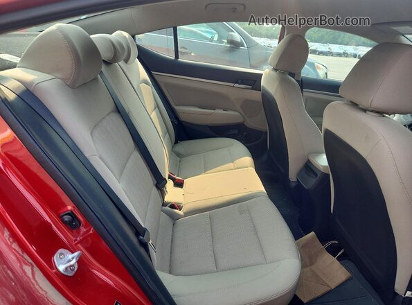 5NPD84LFXHH080617 2017 HYUNDAI ELANTRA Red Вид задніх сидінь