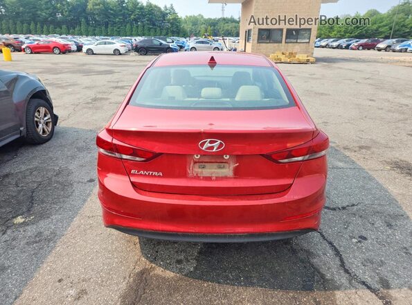 5NPD84LFXHH080617 2017 HYUNDAI ELANTRA Red Вид ззаду