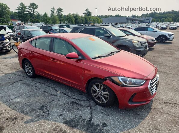 5NPD84LFXHH080617 2017 HYUNDAI ELANTRA Red Передня права чверть