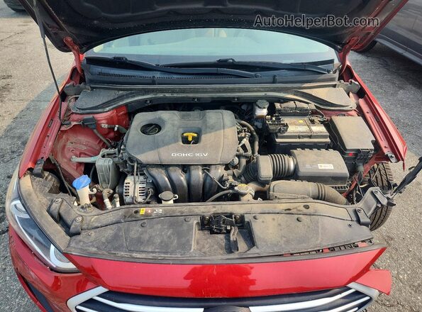 5NPD84LFXHH080617 2017 HYUNDAI ELANTRA Red Вид задньої частини салону