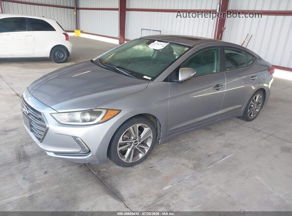 5NPD84LFXHH103815 2017 HYUNDAI ELANTRA Silver Vista tres cuartos delantera izquierda