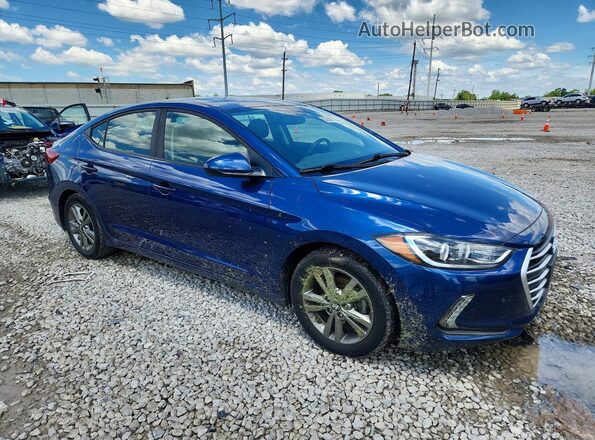 5NPD84LFXHH156241 2017 HYUNDAI ELANTRA Blue Front right