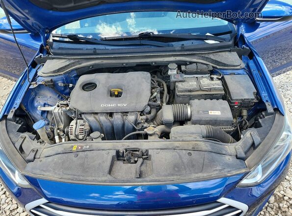5NPD84LFXHH156241 2017 HYUNDAI ELANTRA Blue Rear interior view