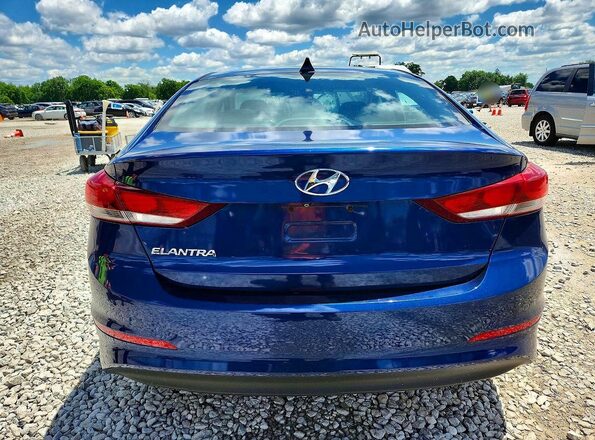 5NPD84LFXHH156241 2017 HYUNDAI ELANTRA Blue Rear view