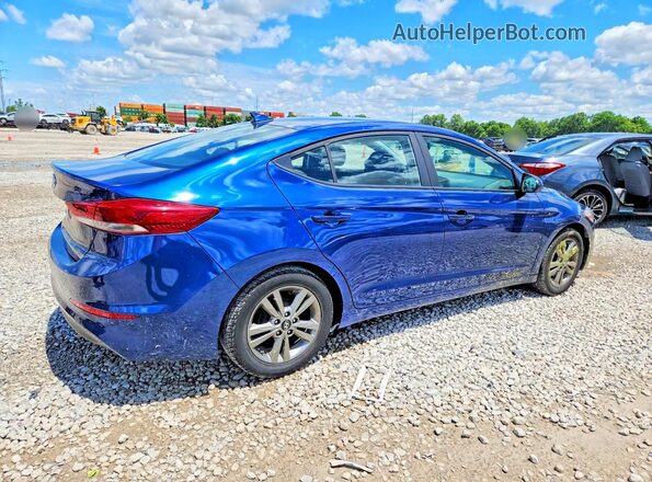 5NPD84LFXHH156241 2017 HYUNDAI ELANTRA Blue Rear right