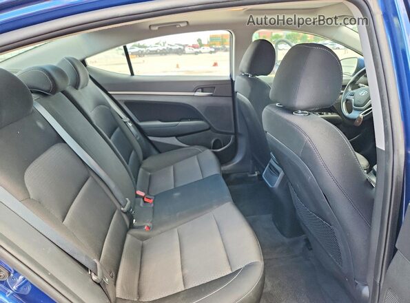 5NPD84LFXHH156241 2017 HYUNDAI ELANTRA Blue Rear seats view