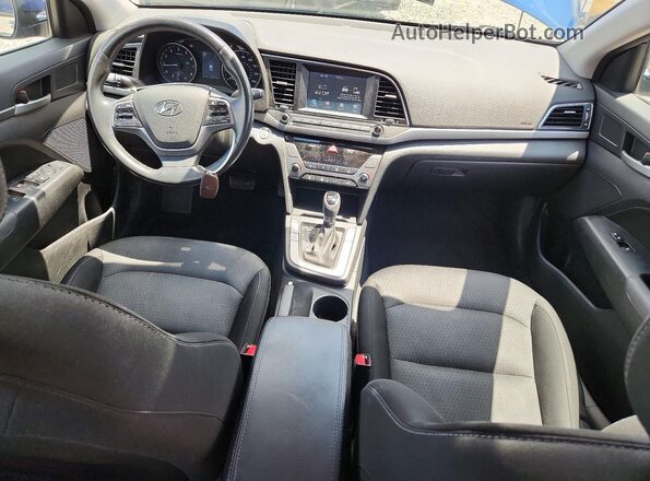 5NPD84LFXHH156241 2017 HYUNDAI ELANTRA Blue Dashboard view