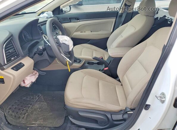 5NPD84LFXHH161312 2017 HYUNDAI ELANTRA White Вид салону спереду
