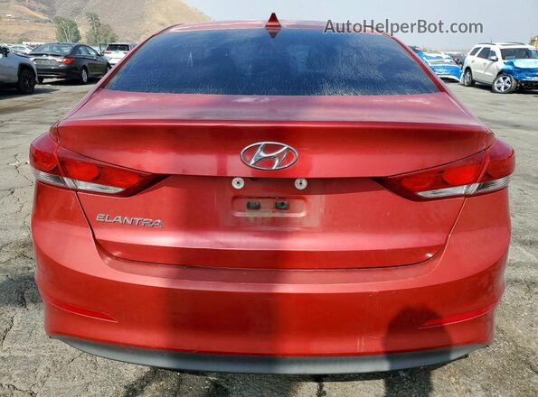 5NPD84LFXHH173069 2017 HYUNDAI ELANTRA Red Widok z tyłu