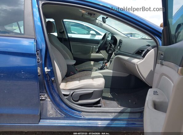 5NPD84LFXHH176392 2017 HYUNDAI ELANTRA Blue წინა სალონის ხედი