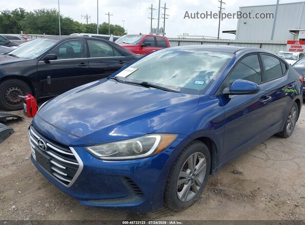 5NPD84LFXHH176392 2017 HYUNDAI ELANTRA Blue წინა ხედი