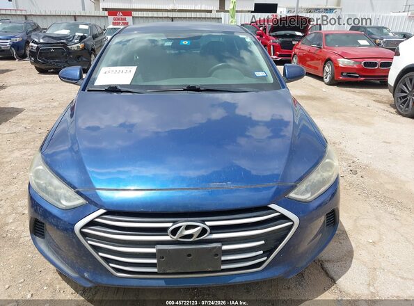 5NPD84LFXHH176392 2017 HYUNDAI ELANTRA Blue ხელსაწყოთა პანელის ხედი