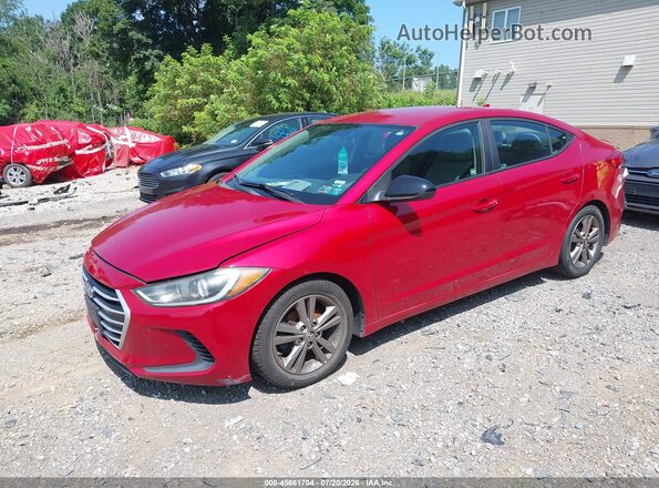 5NPD84LFXHH176473 2017 HYUNDAI ELANTRA Red Front left