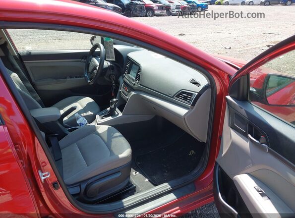 5NPD84LFXHH176473 2017 HYUNDAI ELANTRA Red Front interior view