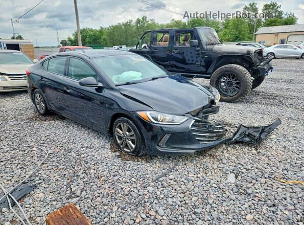 5NPD84LFXHH198182 2017 HYUNDAI ELANTRA Black Przód prawy