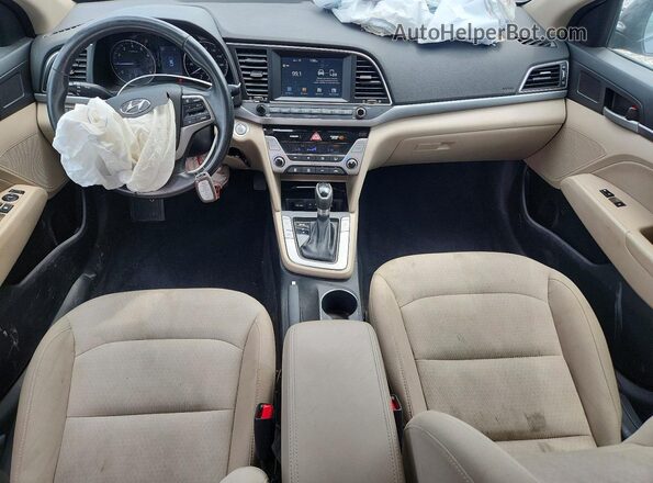5NPD84LFXHH198182 2017 HYUNDAI ELANTRA Black Widok deski rozdzielczej