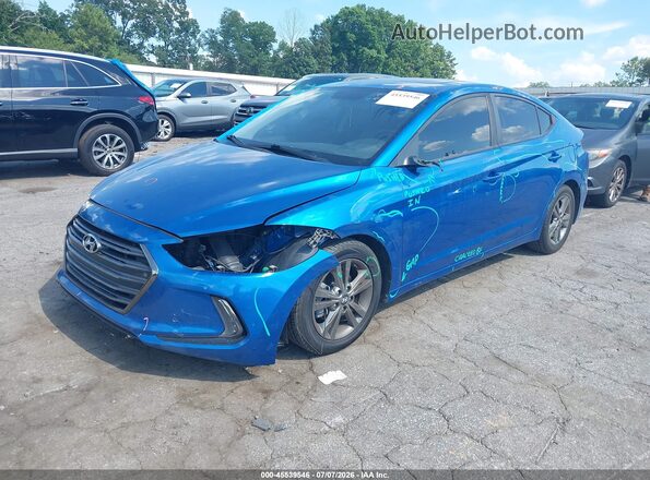 5NPD84LFXJH220252 2018 HYUNDAI ELANTRA Blue Przód lewy