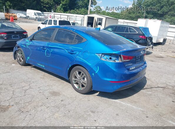 5NPD84LFXJH220252 2018 HYUNDAI ELANTRA Blue Tył lewy