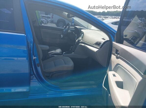 5NPD84LFXJH220252 2018 HYUNDAI ELANTRA Blue Widok wnętrza z przodu