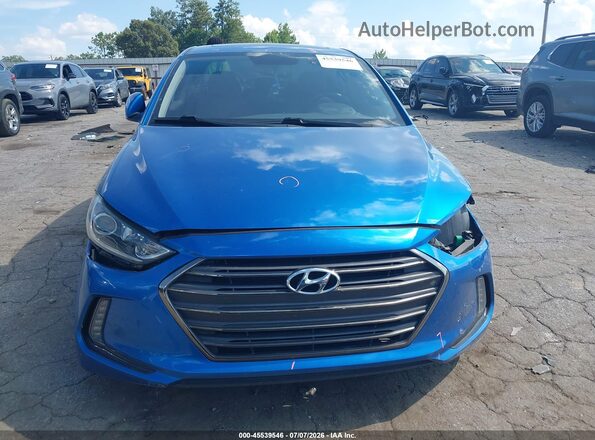 5NPD84LFXJH220252 2018 HYUNDAI ELANTRA Blue Widok wnętrza z tyłu