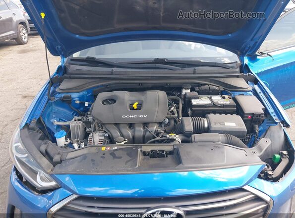 5NPD84LFXJH220252 2018 HYUNDAI ELANTRA Blue Widok z tyłu